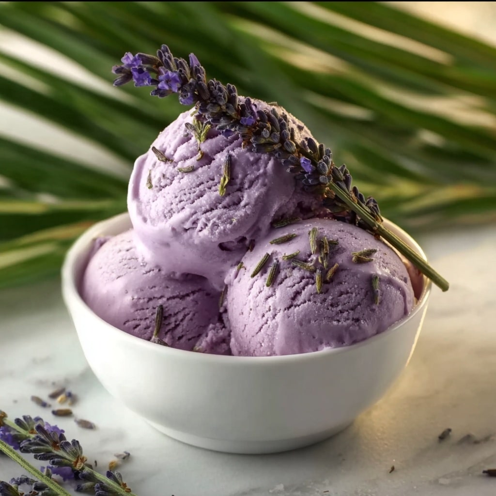 Lavender Ice Cream Recipe - Recipe Image