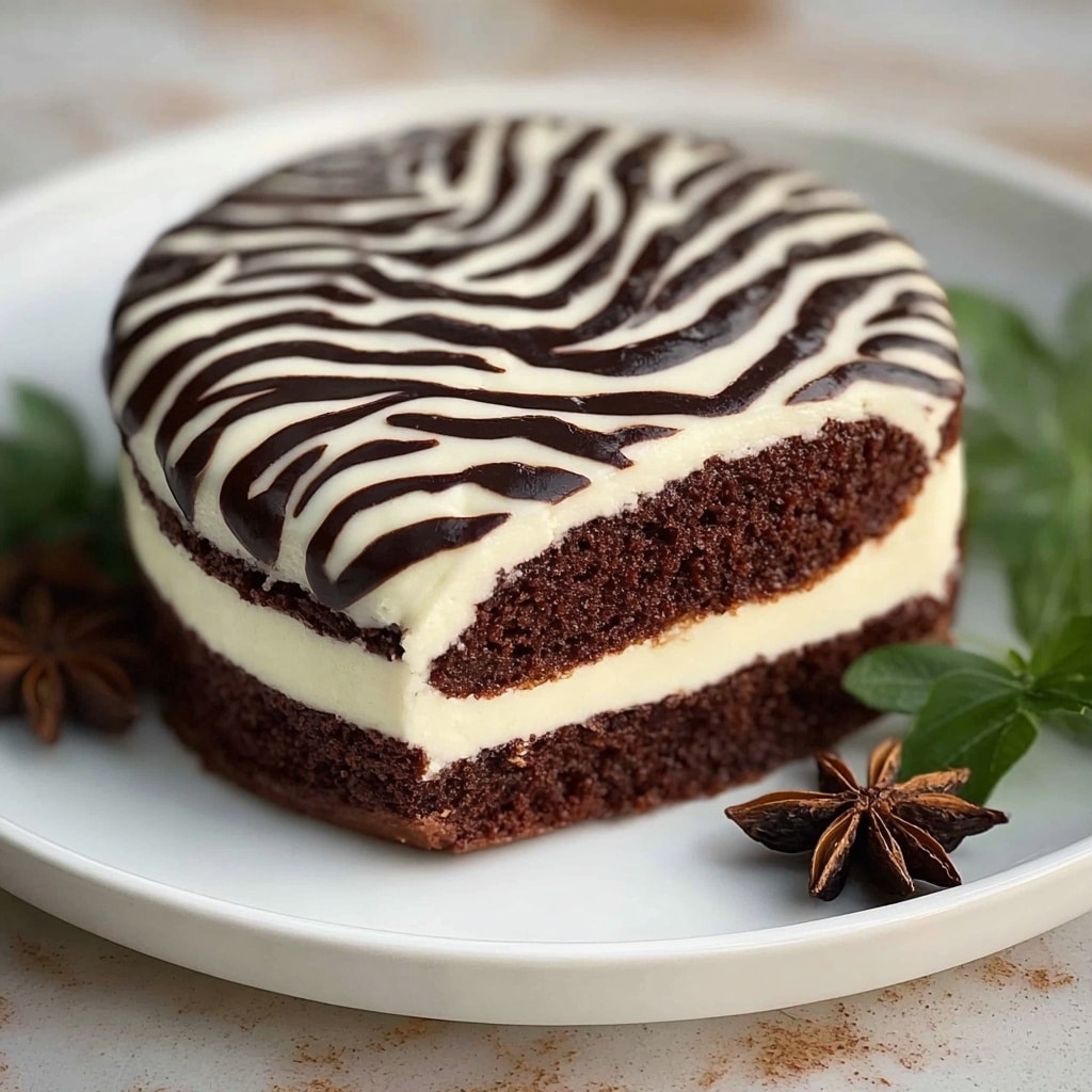 Zebra Cake Recipe - Recipe Image