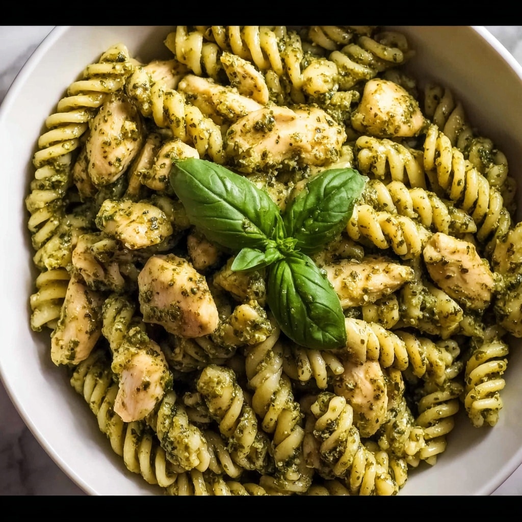 Creamy Chicken Pesto Pasta Recipe - Recipe Image