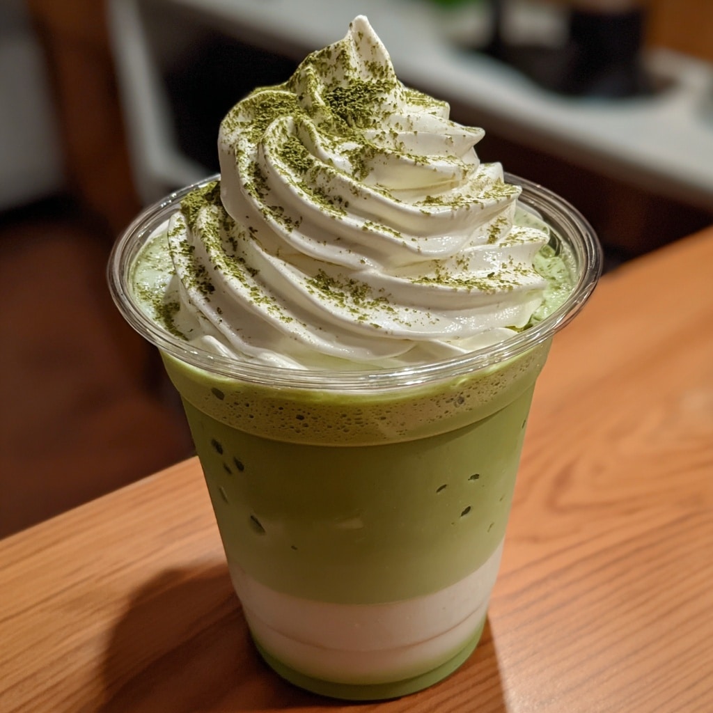 Creamy Matcha Frappe Recipe - Recipe Image