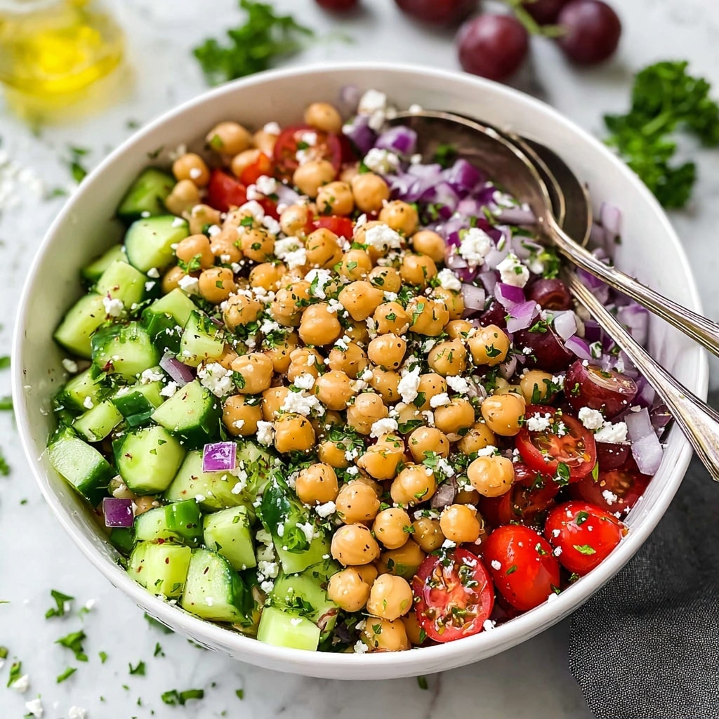 Mediterranean Chickpea Salad Recipe - Recipe Image