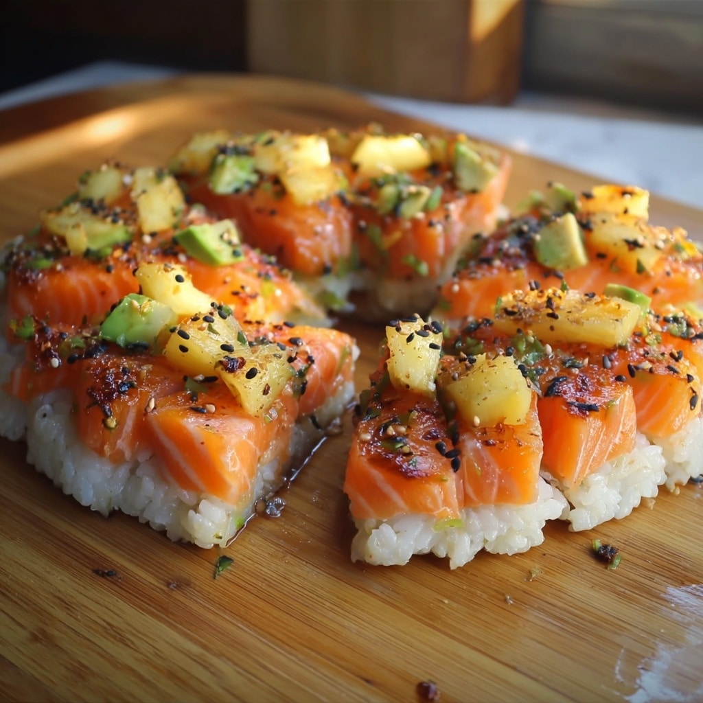 Baked Salmon Sushi Recipe - Recipe Image