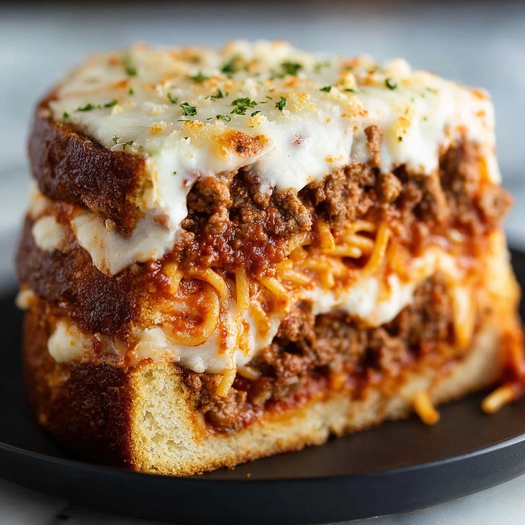 Spaghetti Boats with Garlic Bread Eggshell Recipe - Recipe Image