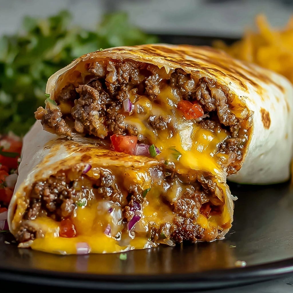 Nachos Cheese Beef Wrap Recipe - Recipe Image