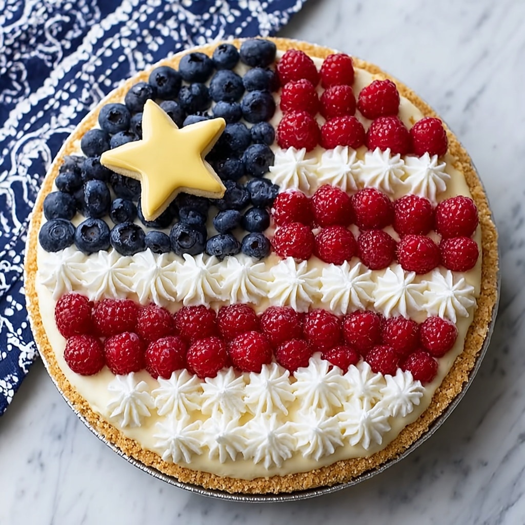 Red, White, and Blueberry Flag Pizza Recipe - Recipe Image