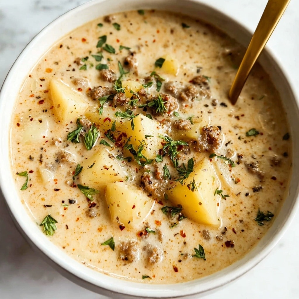 Creamy Italian Sausage Soup Recipe - Recipe Image