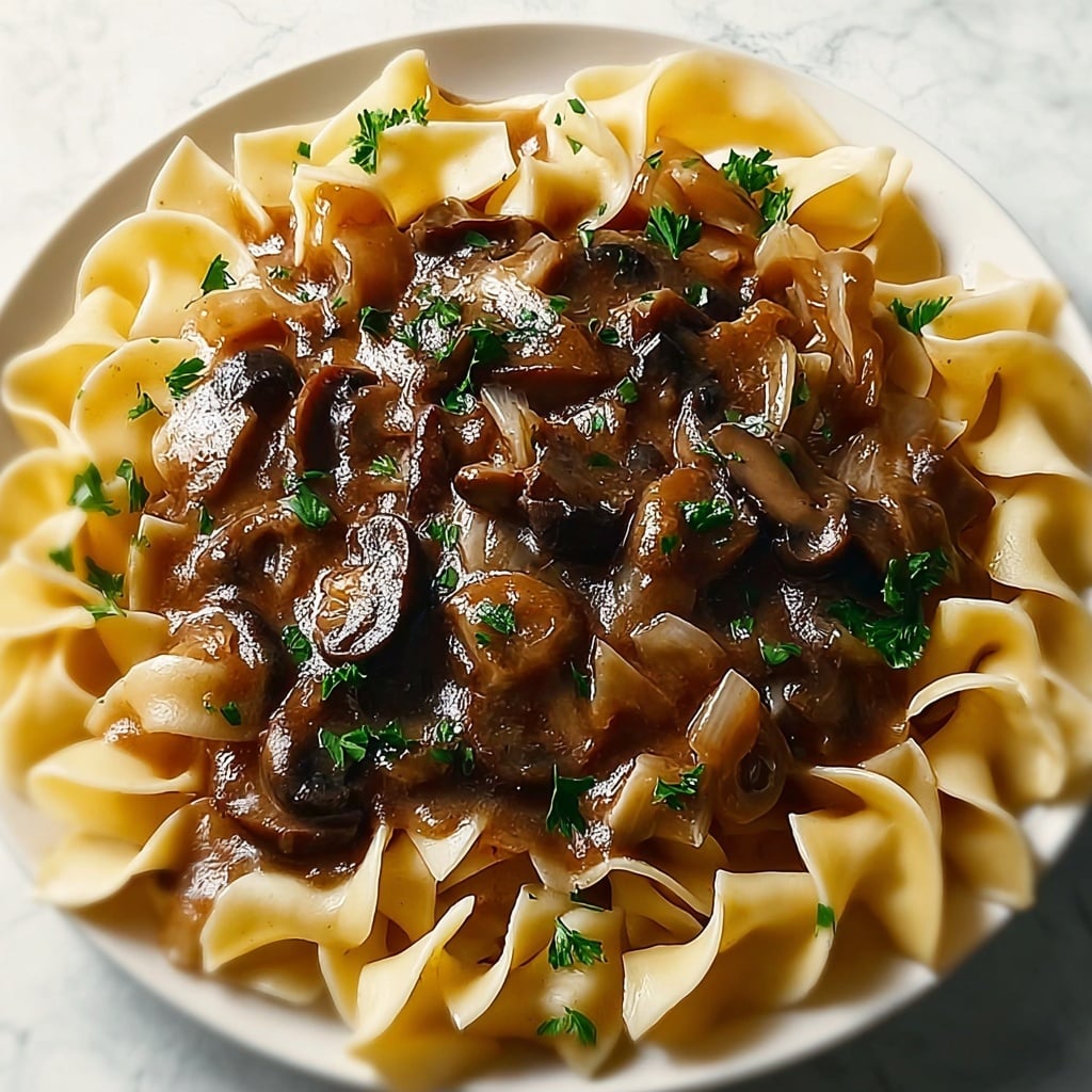 Rustic Beef Stroganoff with Egg Noodles Recipe - Recipe Image