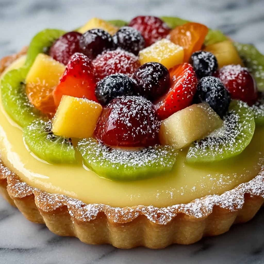 Cinnamon Sugar Cookie Fruit Tart Recipe - Recipe Image