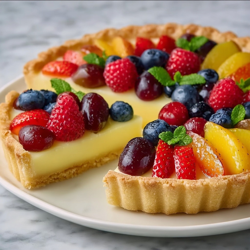 Fruit Tart with Fresh Berries and Pastry Cream Recipe - Recipe Image