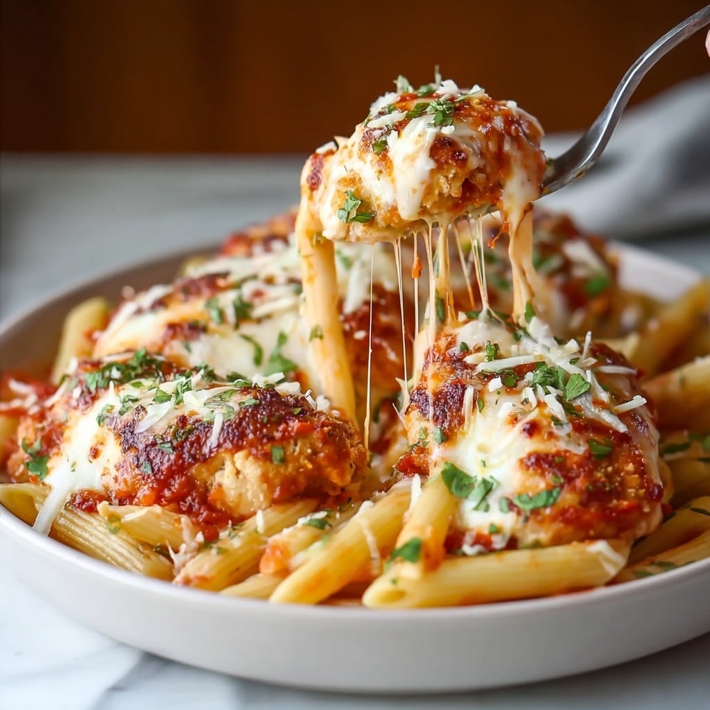 Slow Cooker Chicken Parmesan Pasta Recipe - Recipe Image