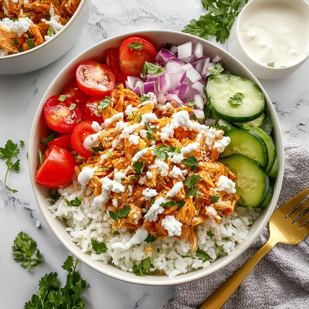 Quick Buffalo Chicken Rice Bowl Recipe - Recipe Image