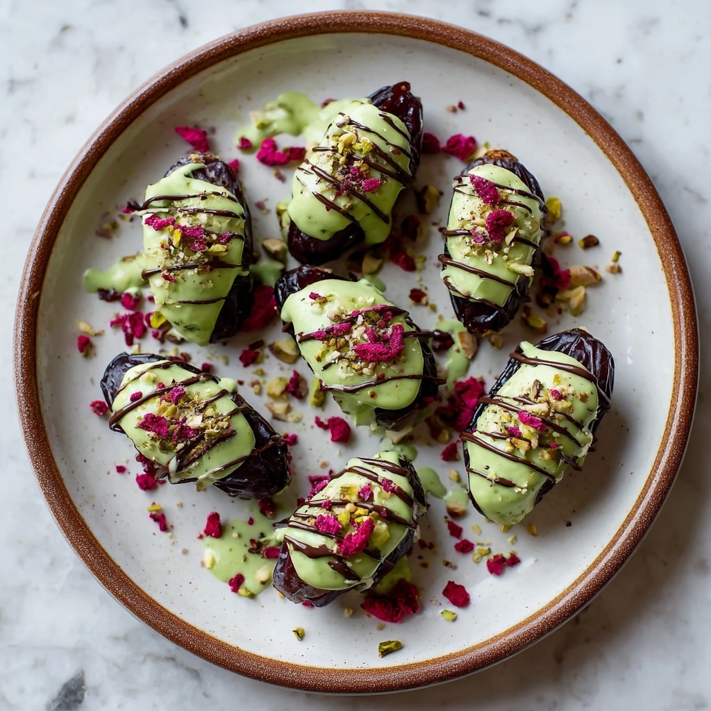 Matcha Cheesecake Stuffed Dates Recipe - Recipe Image