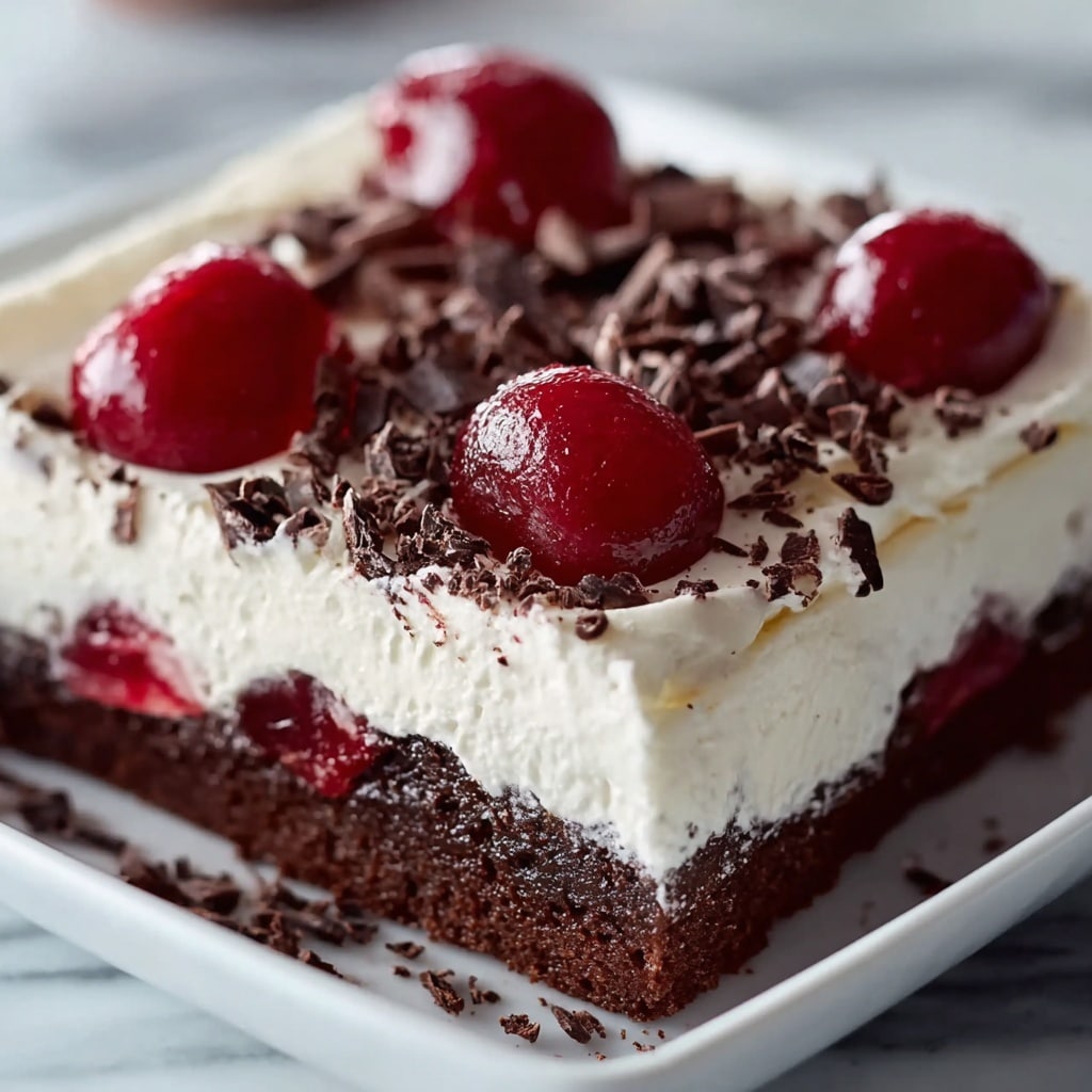 No-Bake Black Forest Slice Recipe - Recipe Image