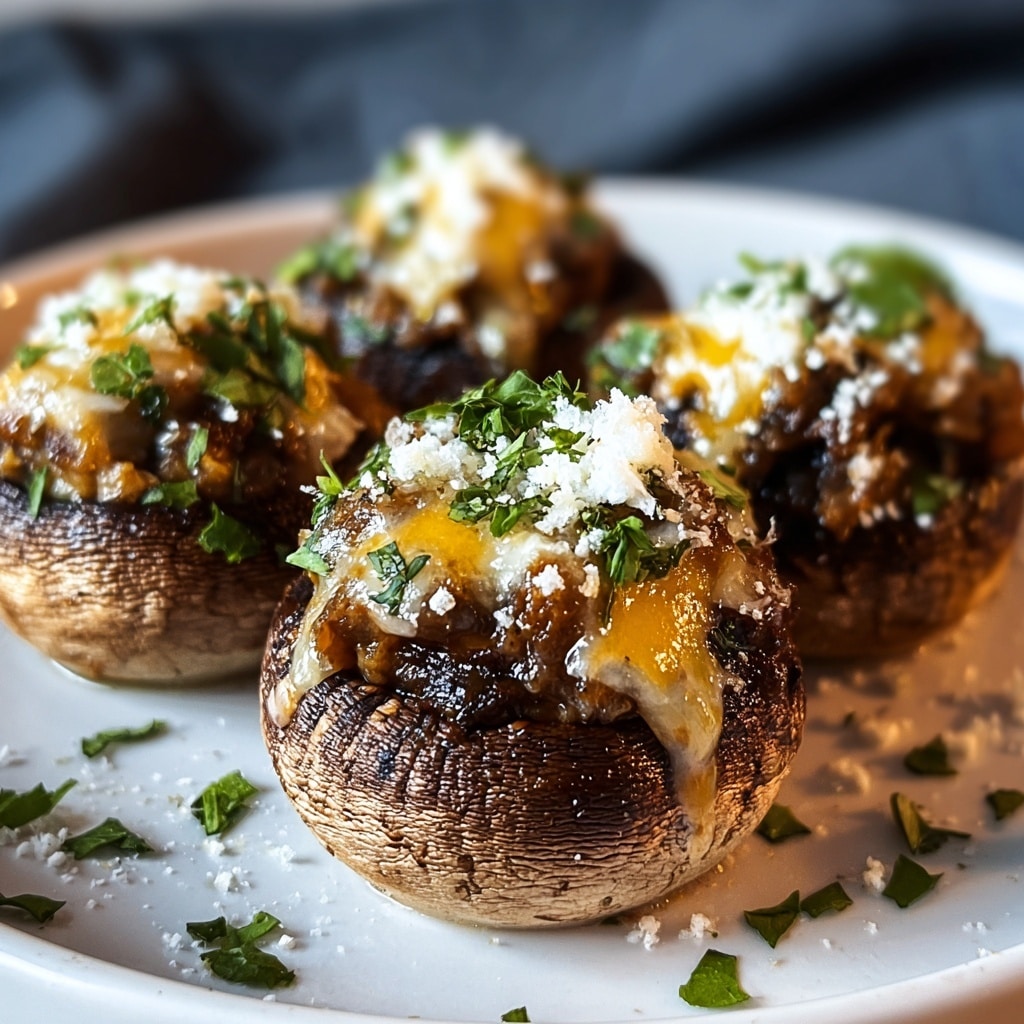 Classic Stuffed Mushrooms Recipe - Recipe Image
