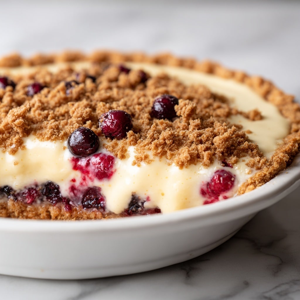 Rhubarb Sour Cream Pie Recipe - Recipe Image