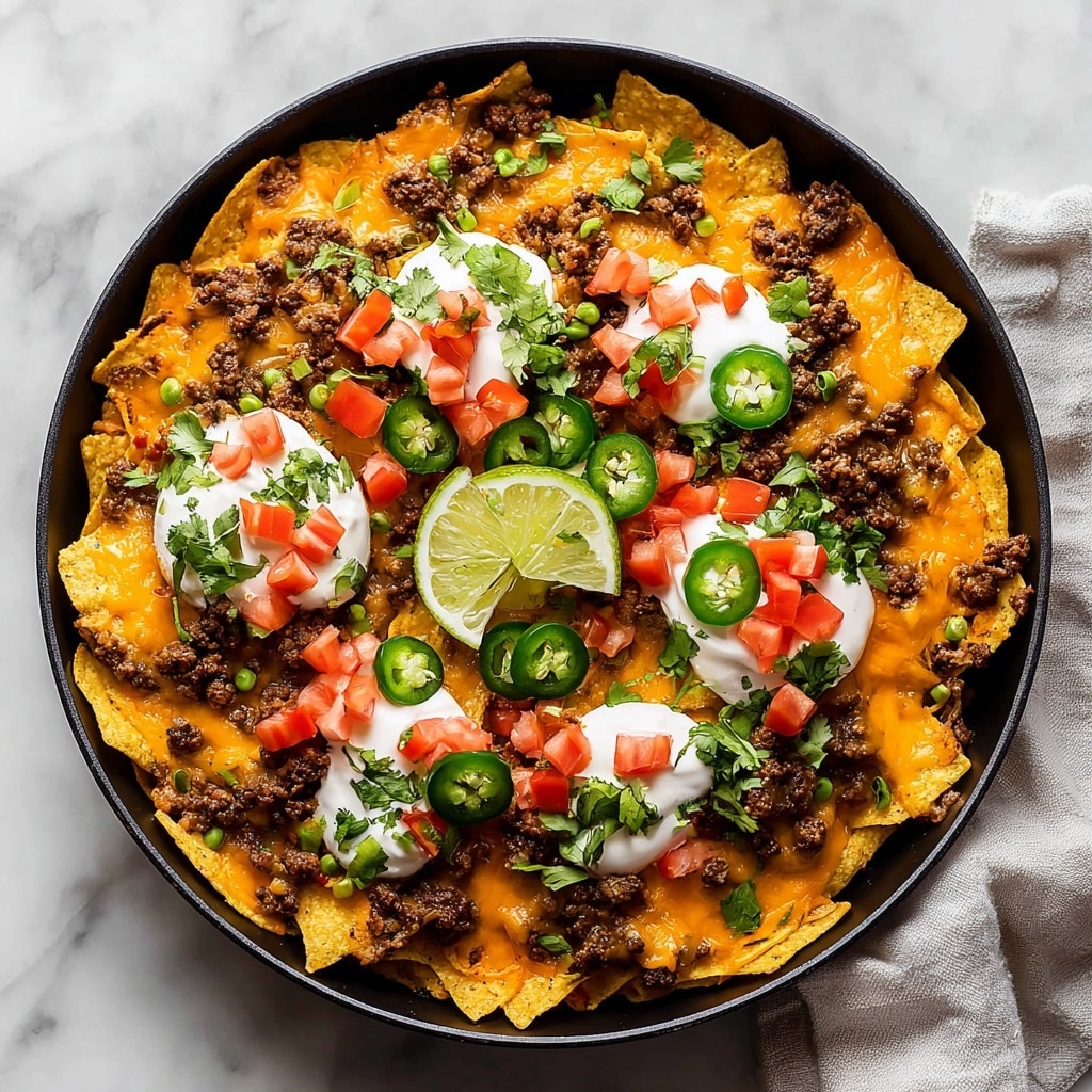 Skillet Beef Enchilada Casserole with Vegetables and Cheese Recipe - Recipe Image