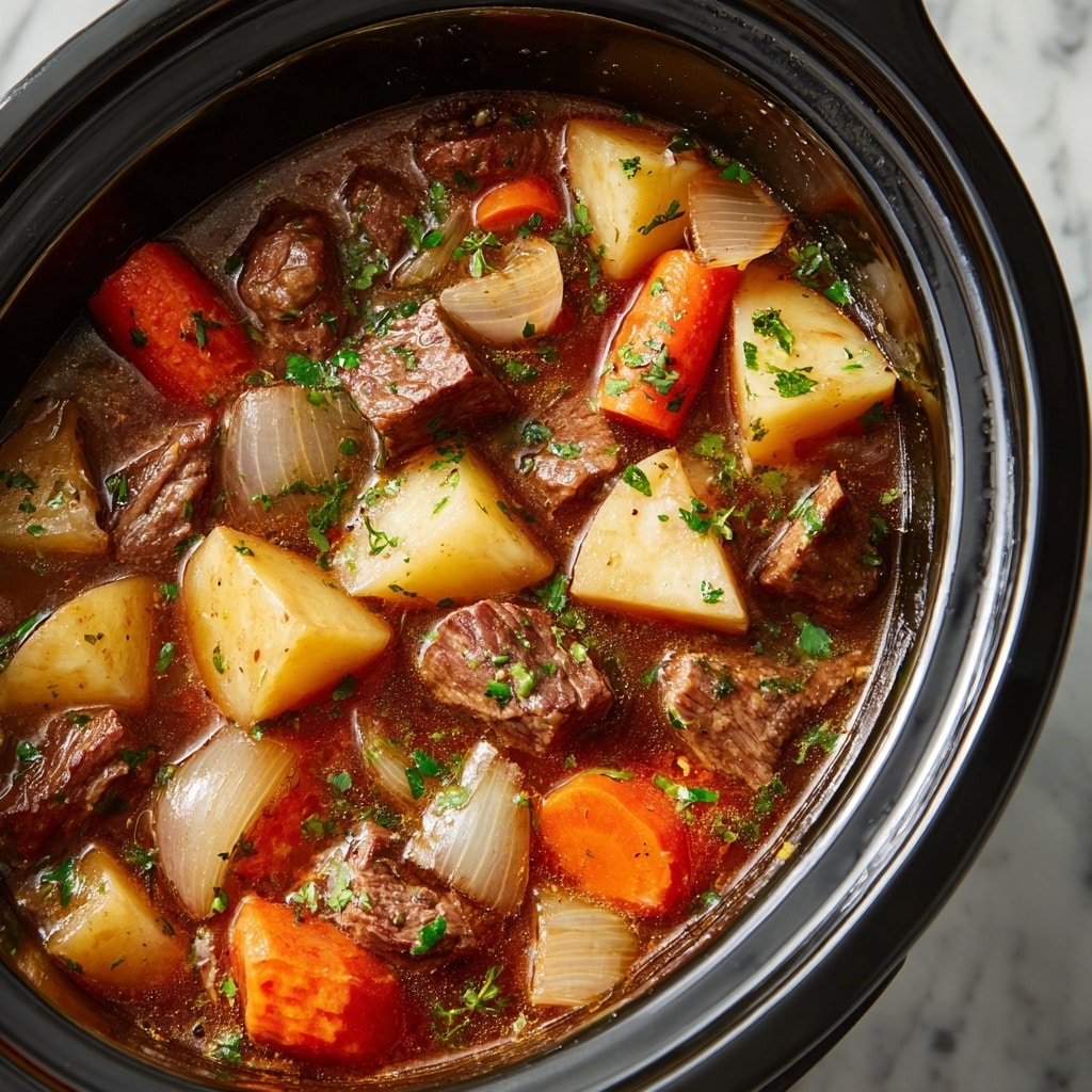 Creamy Crock Pot Beef Stew Recipe - Recipe Image
