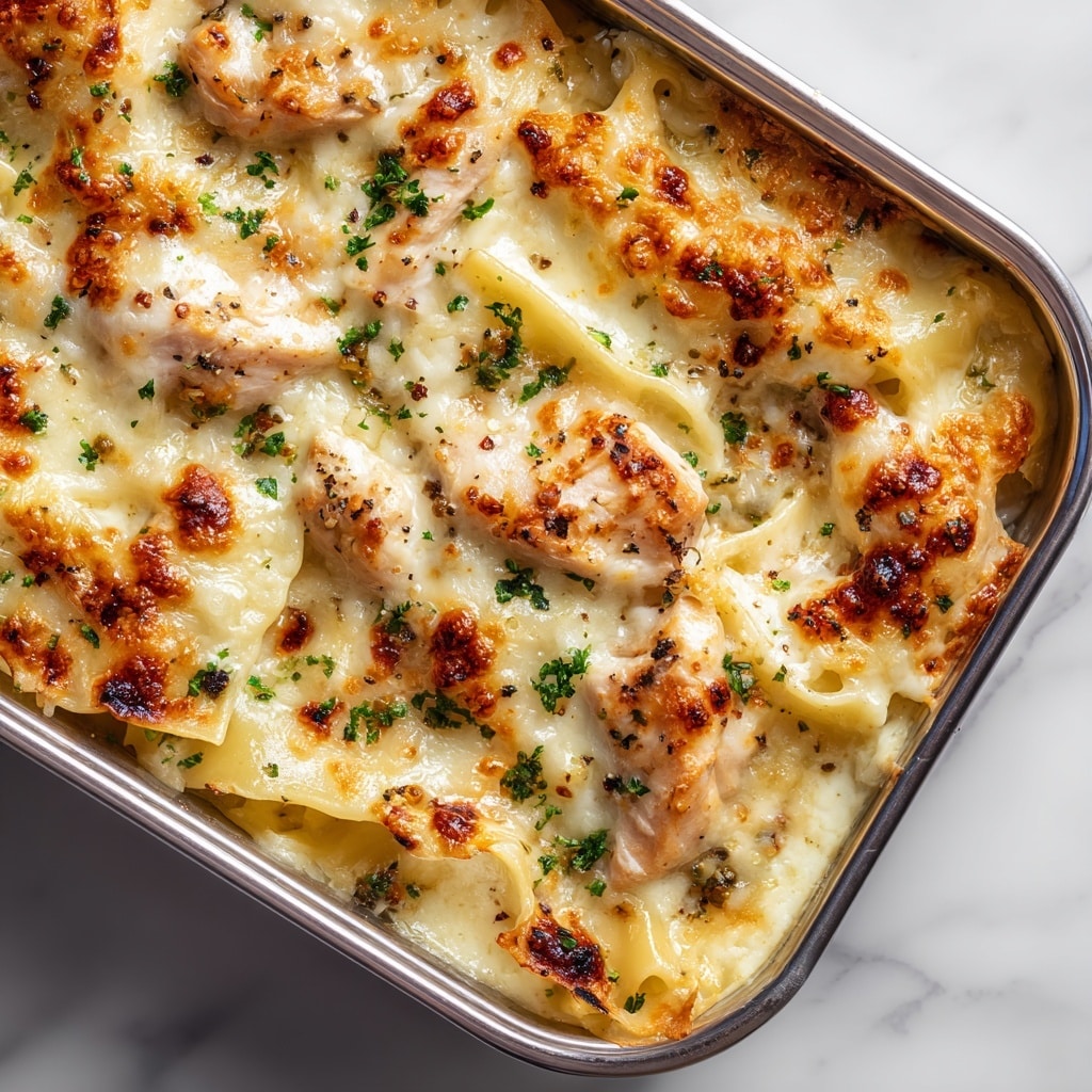 Cheese Chicken Alfredo Bake Recipe - Recipe Image