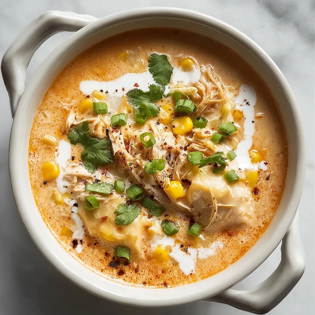 Creamy Chicken Enchilada Soup Recipe - Recipe Image