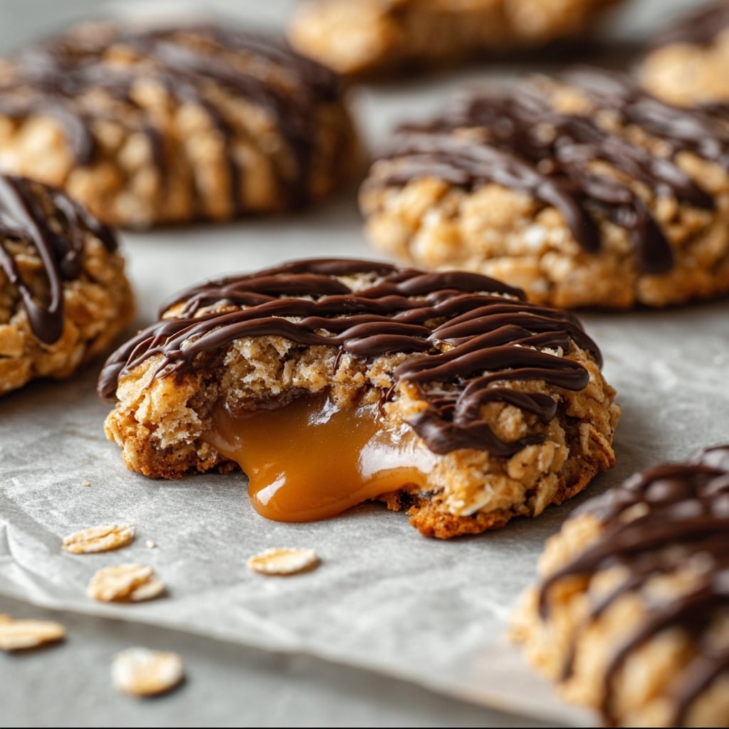 Peanut Butter Chocolate Caramel Cookies Recipe - Recipe Image