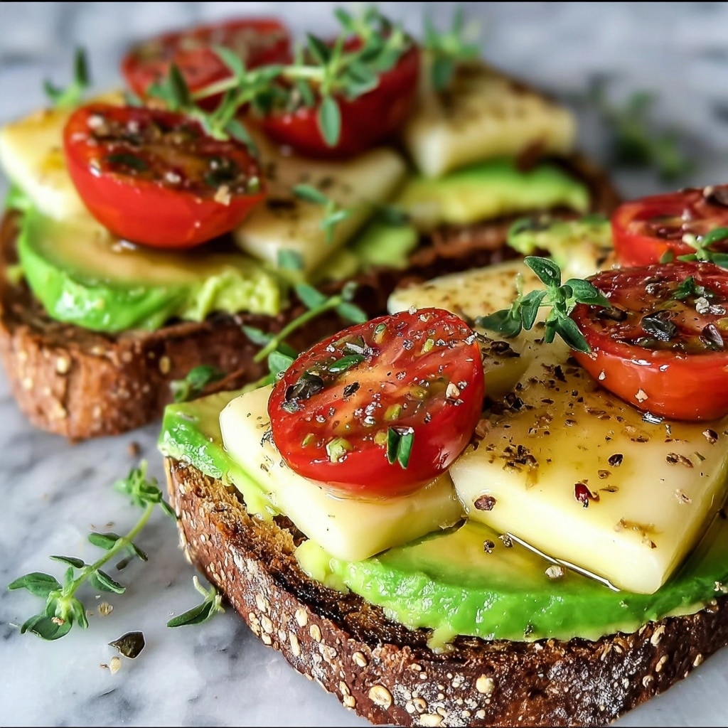 Hot Honey Avocado & Halloumi Toast on Sourdough Recipe - Recipe Image