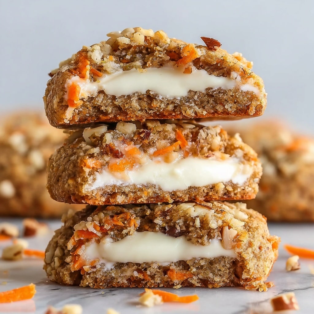 Carrot Cake Cookies Stuffed with Cream Cheese Recipe - Recipe Image