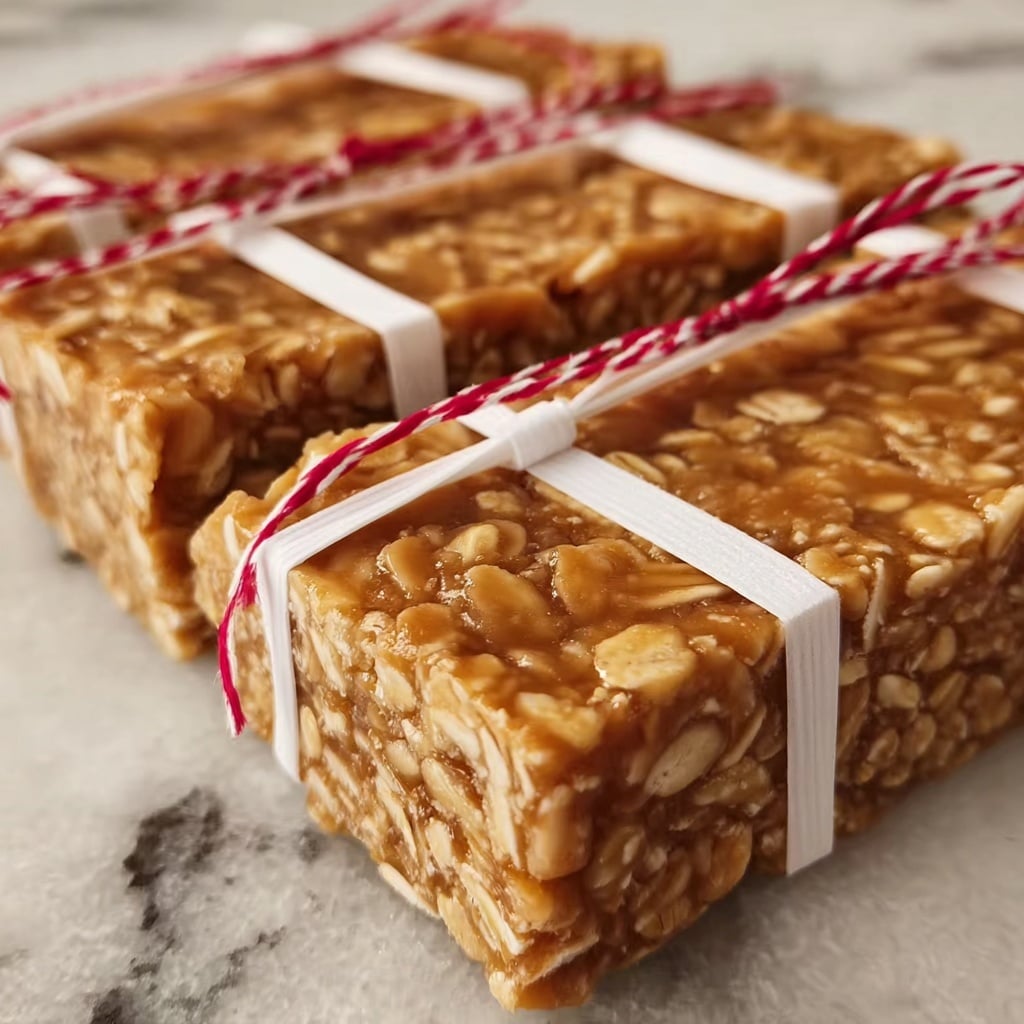 Easiest Microwave Chewy Peanut Butter Granola Bars Recipe - Recipe Image