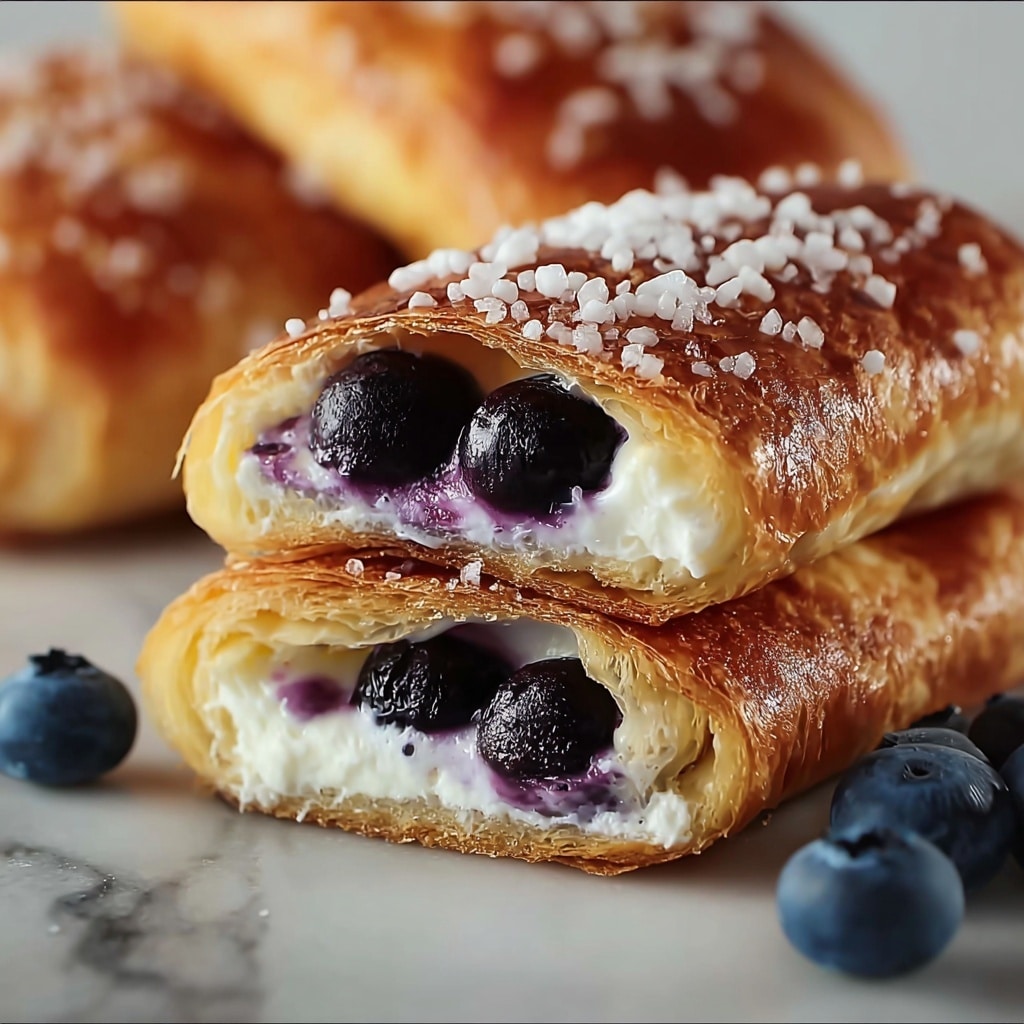 Blueberry Cream Cheese Egg Rolls Recipe - Recipe Image