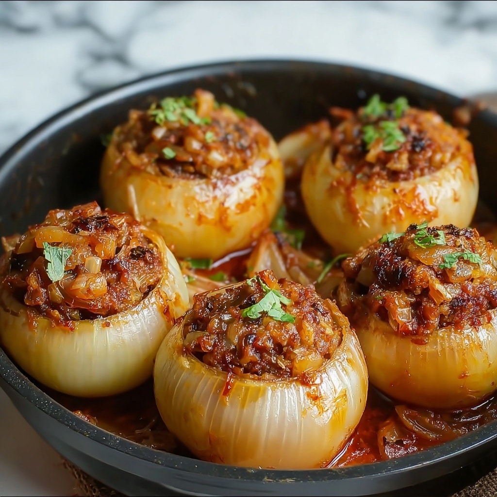 Greek Stuffed Onions (Salantourmasi) Recipe - Recipe Image