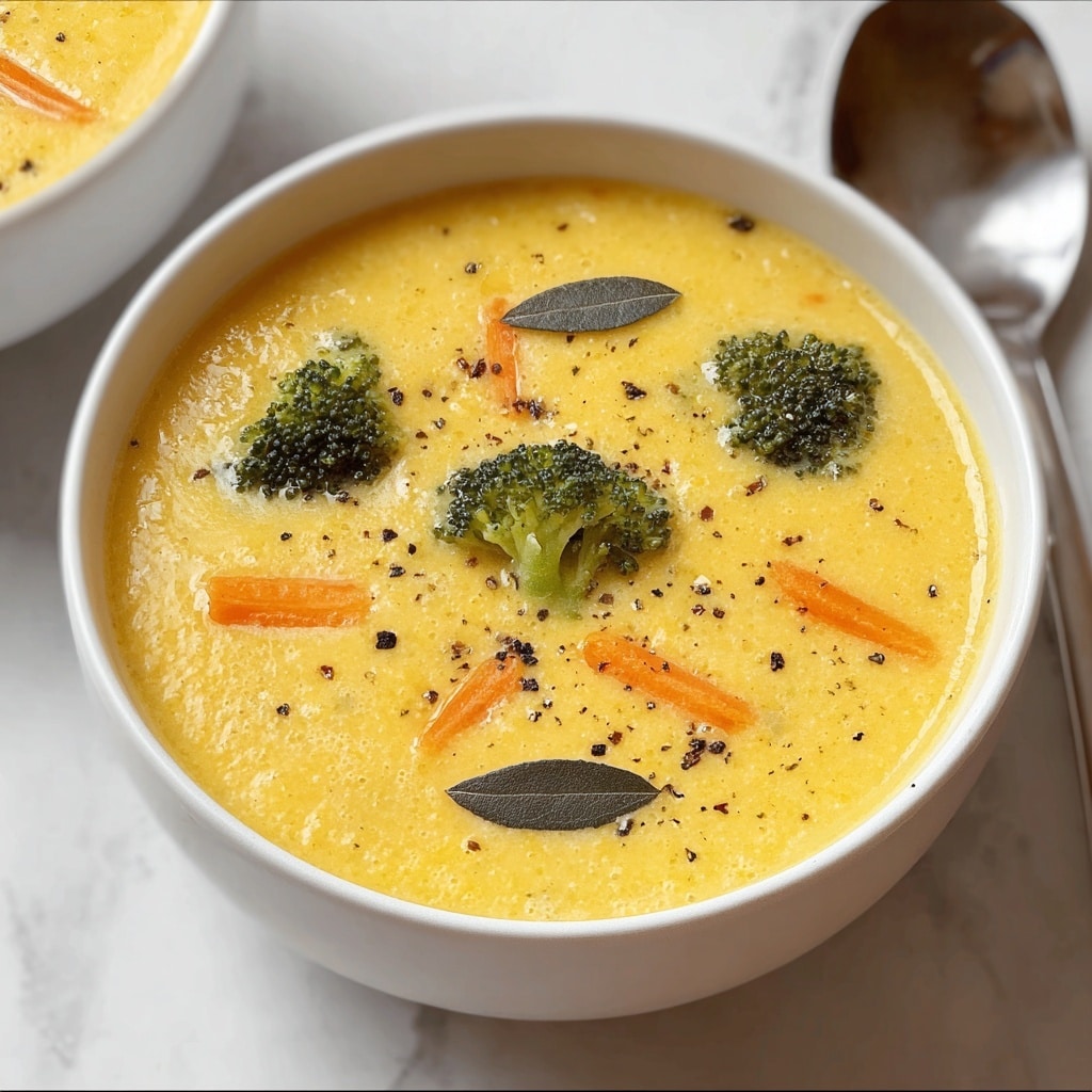 Skinny Broccoli Cheddar Soup Recipe - Recipe Image