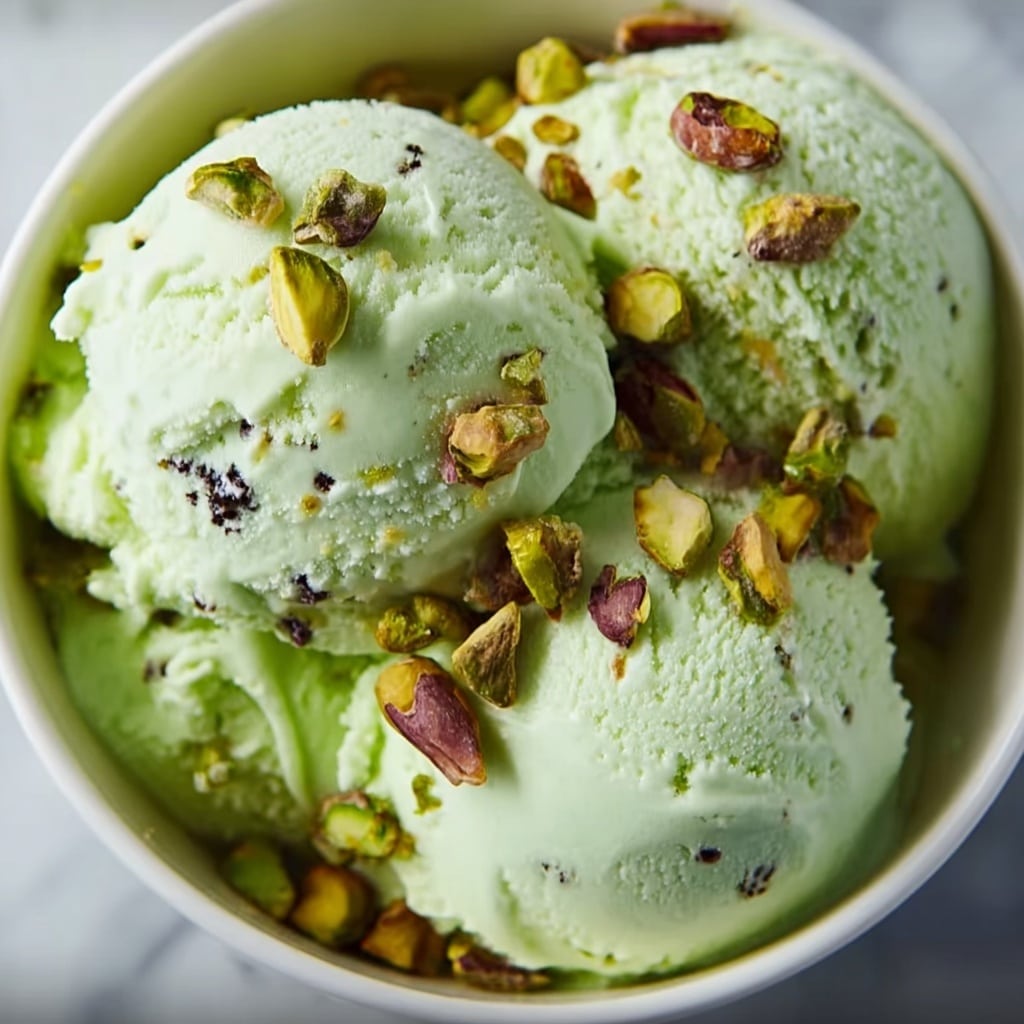 Creamy Pistachio Ice Cream Recipe - Recipe Image