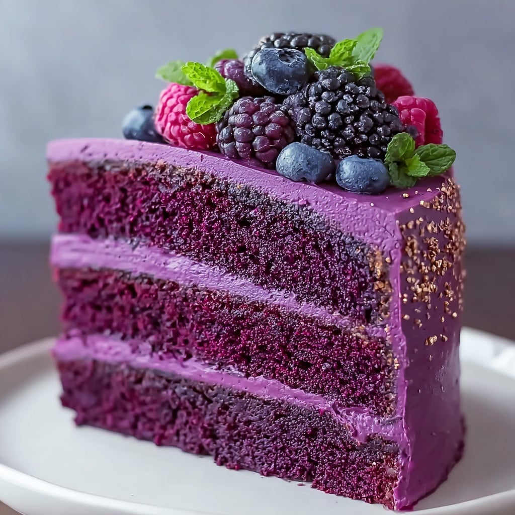 Purple Velvet Cake Recipe - Recipe Image