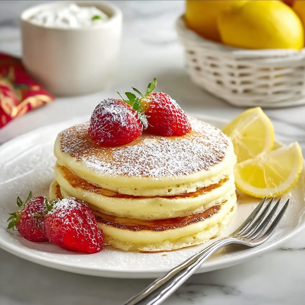 Cloud-like Lemon Soufflé Pancakes Recipe - Recipe Image