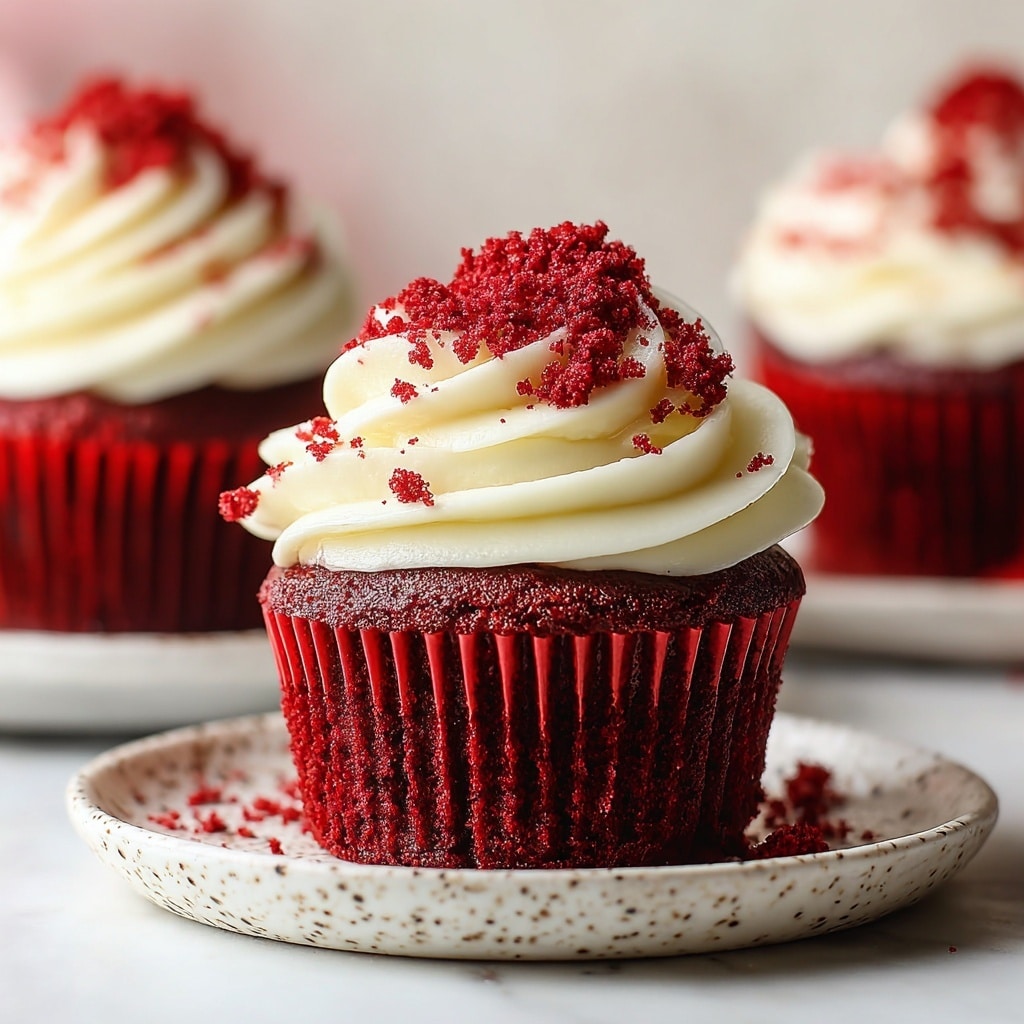 Red Velvet Cupcakes with Cream Cheese Frosting Recipe - Recipe Image