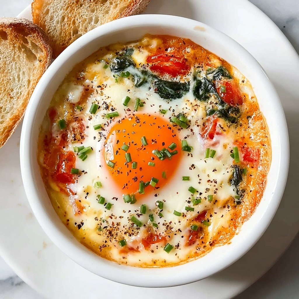 Baked Feta Eggs Recipe - Recipe Image