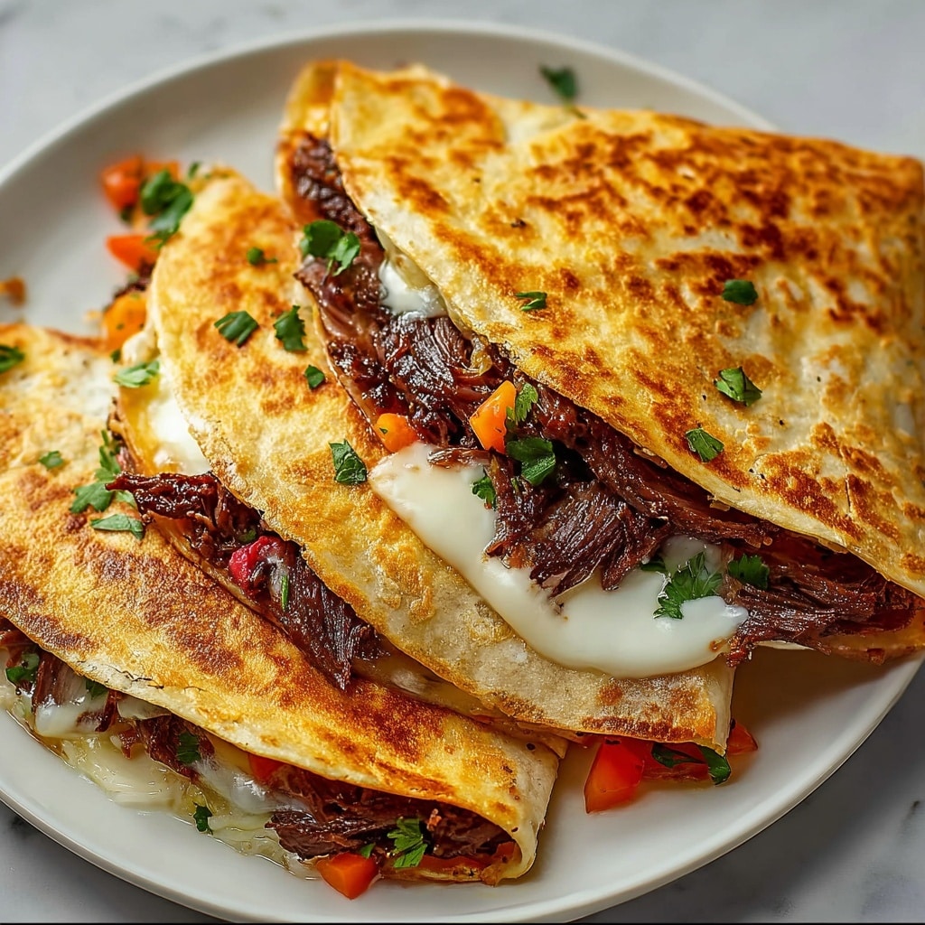 Steak Cheese Quesadillas on Blackstone Recipe - Recipe Image