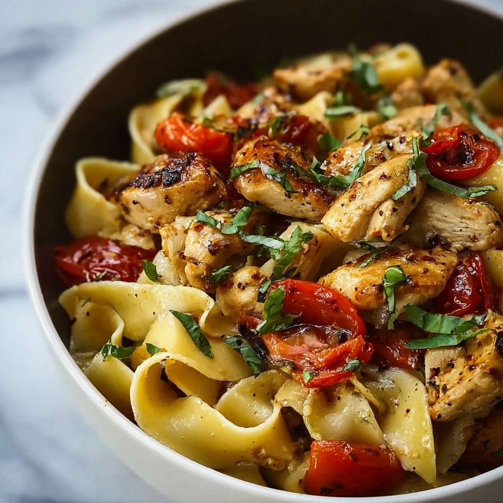 Tuscan Chicken Pasta Recipe - Recipe Image