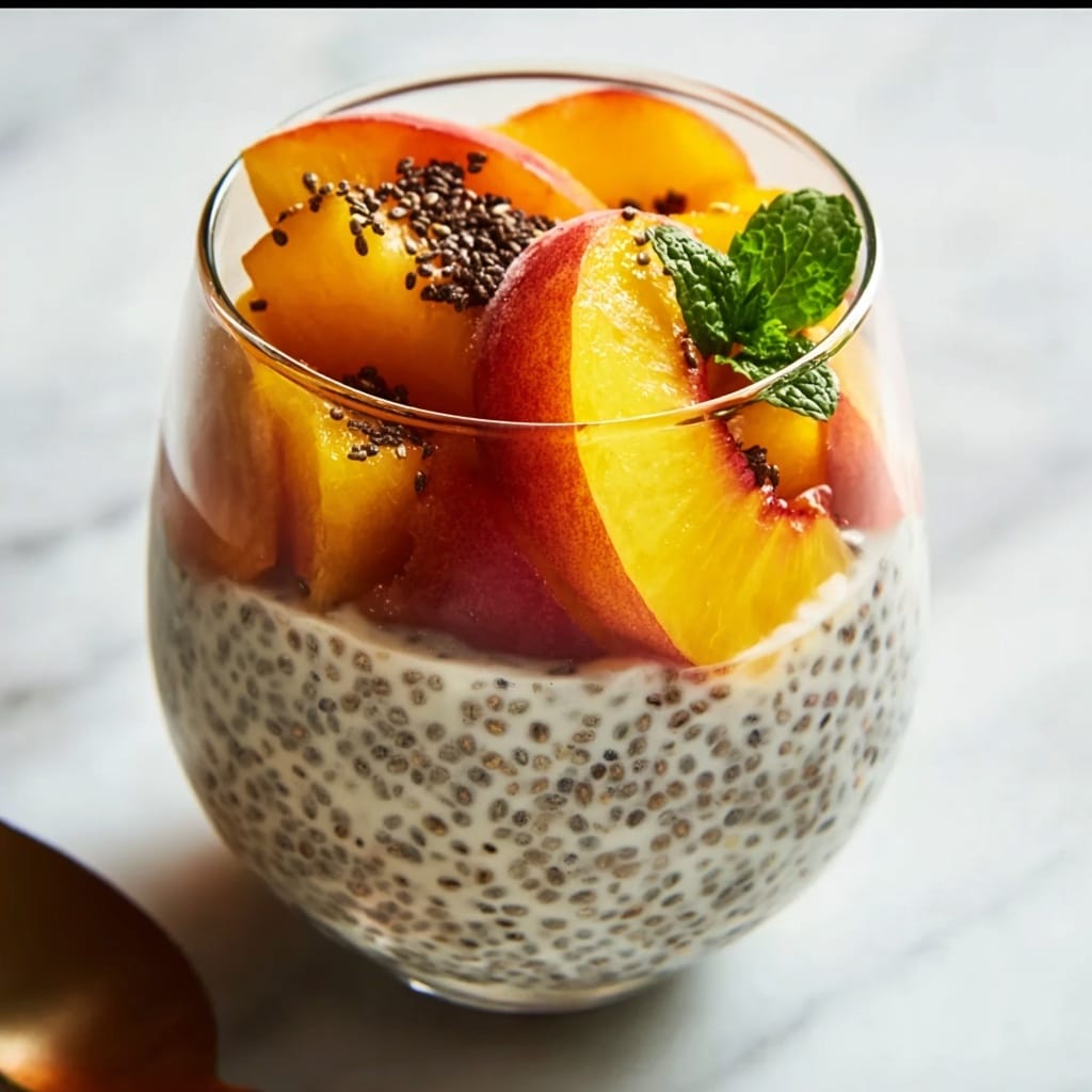 Great Peach Chia Pudding Recipe - Recipe Image
