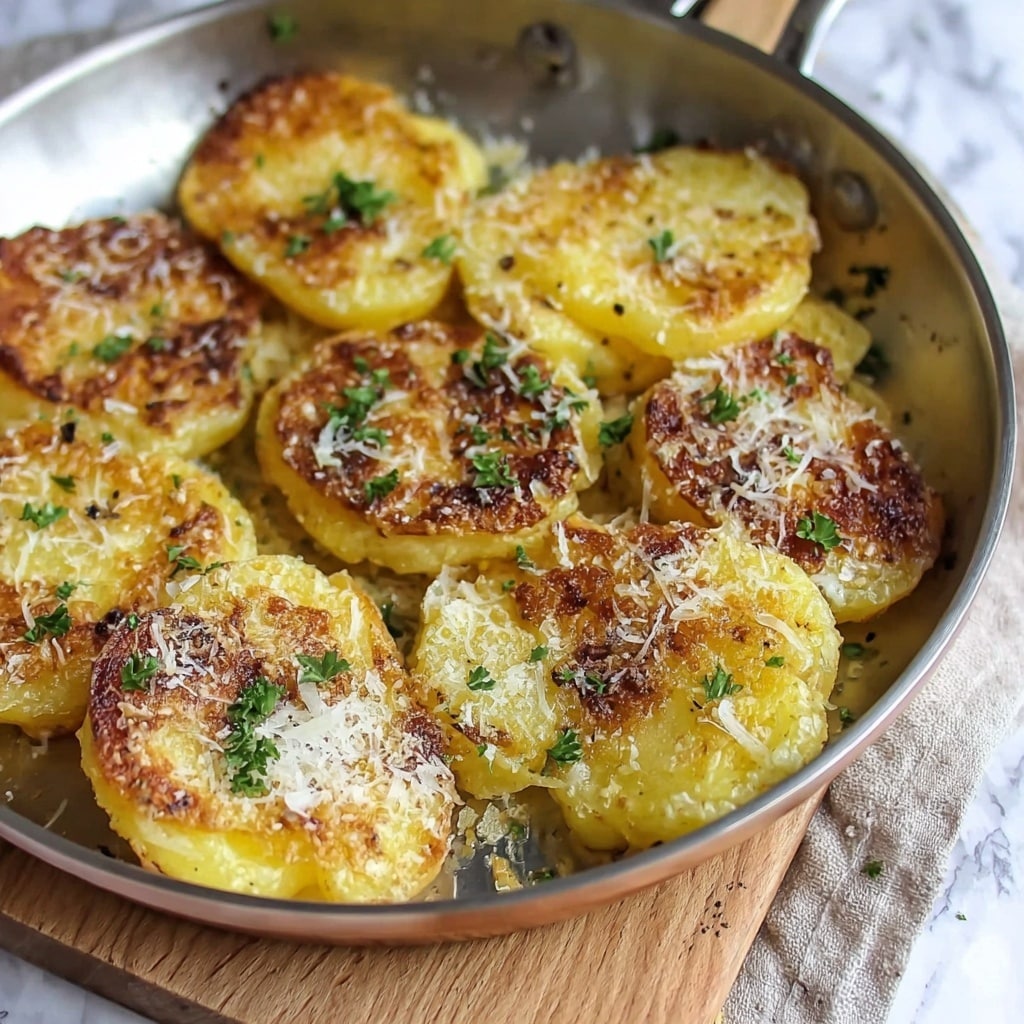 Garlic Parmesan Smashed Potatoes Recipe - Recipe Image