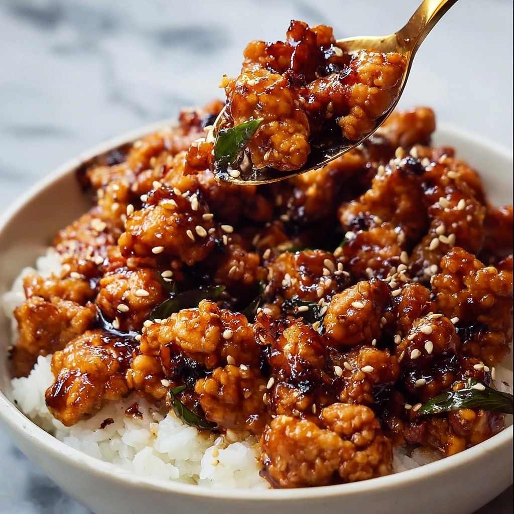 Spicy Ground Chicken Stir-Fry with Honey and Garlic Recipe - Recipe Image