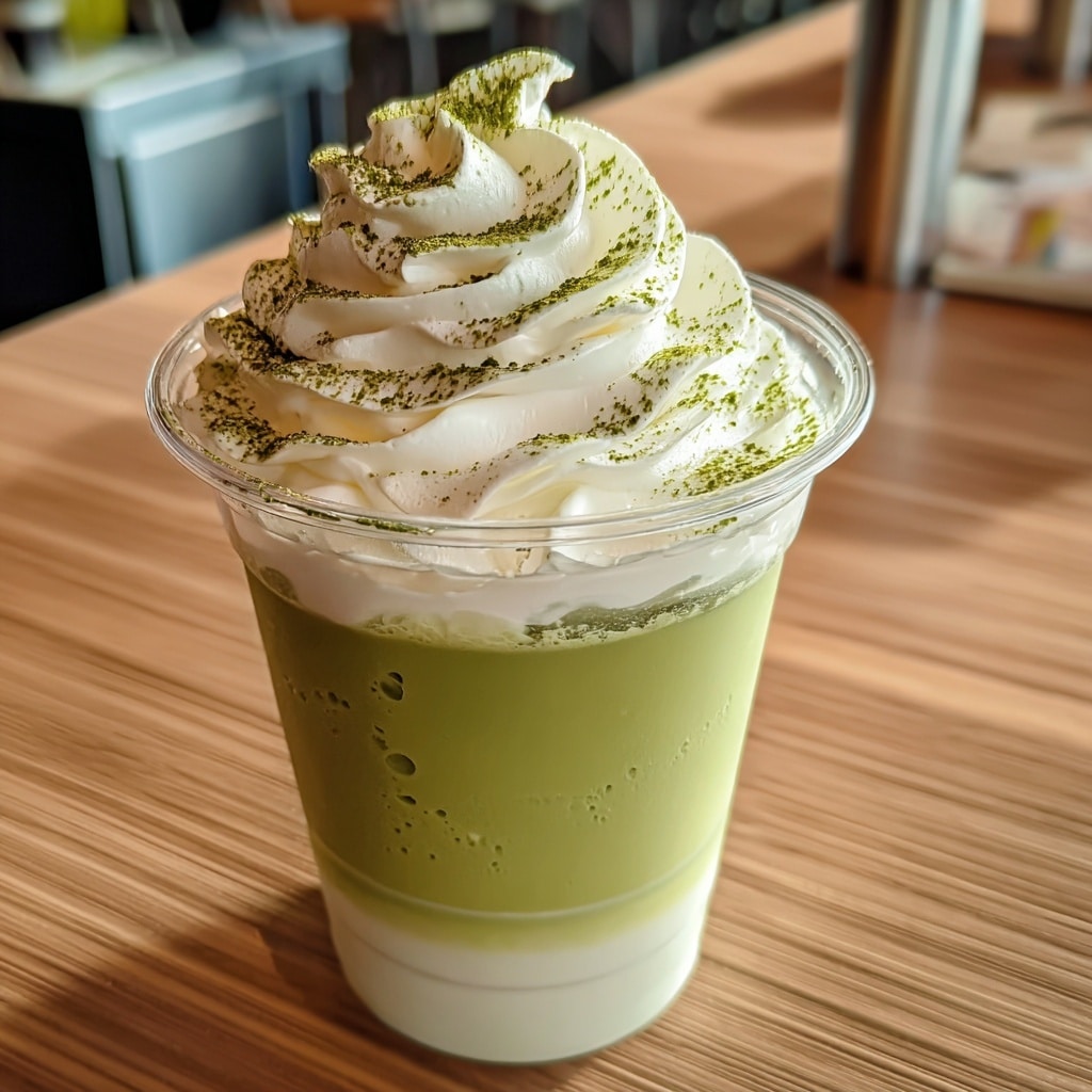Creamy Matcha Frappe Recipe - Recipe Image