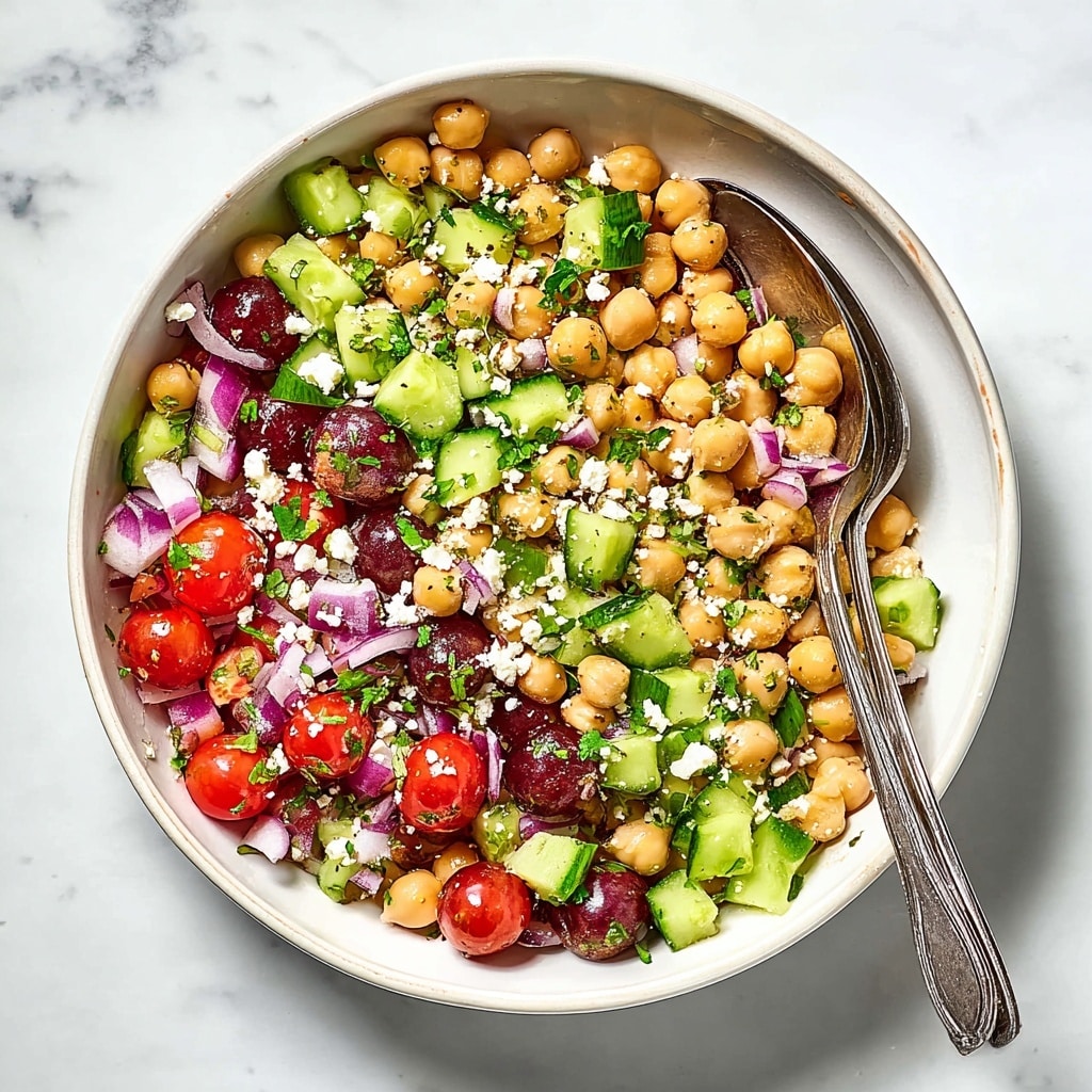 Mediterranean Chickpea Salad Recipe - Recipe Image