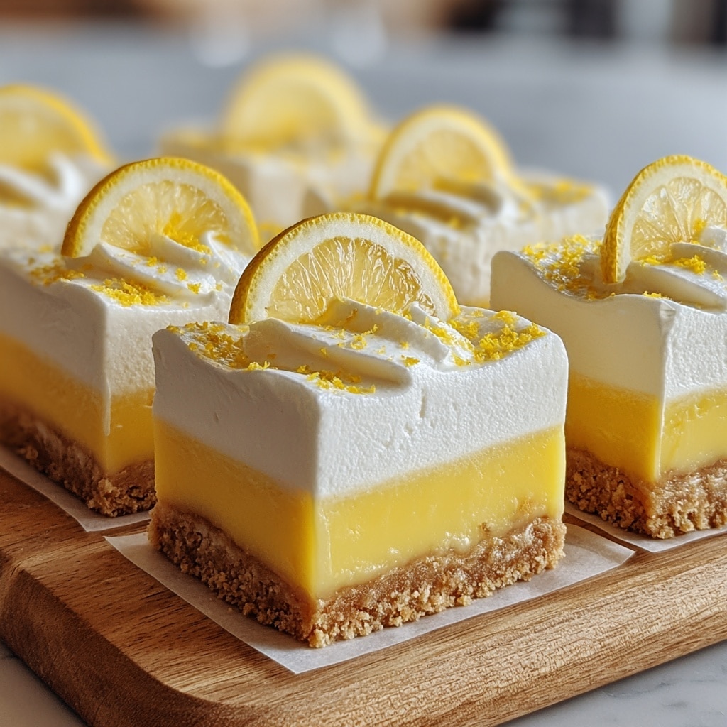 Zesty Lemon Cream Squares Recipe - Recipe Image