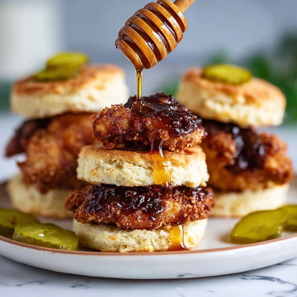Hot Honey Chicken Biscuits Recipe - Recipe Image