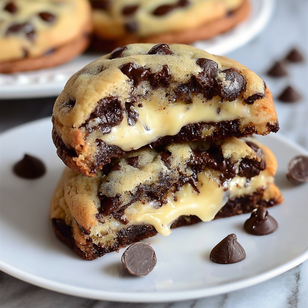 Cheesecake Stuffed Chocolate Chip Cookies Recipe - Recipe Image