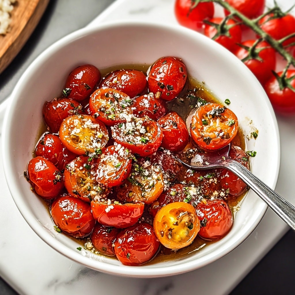Garlic Roasted Cherry Tomatoes Recipe - Recipe Image