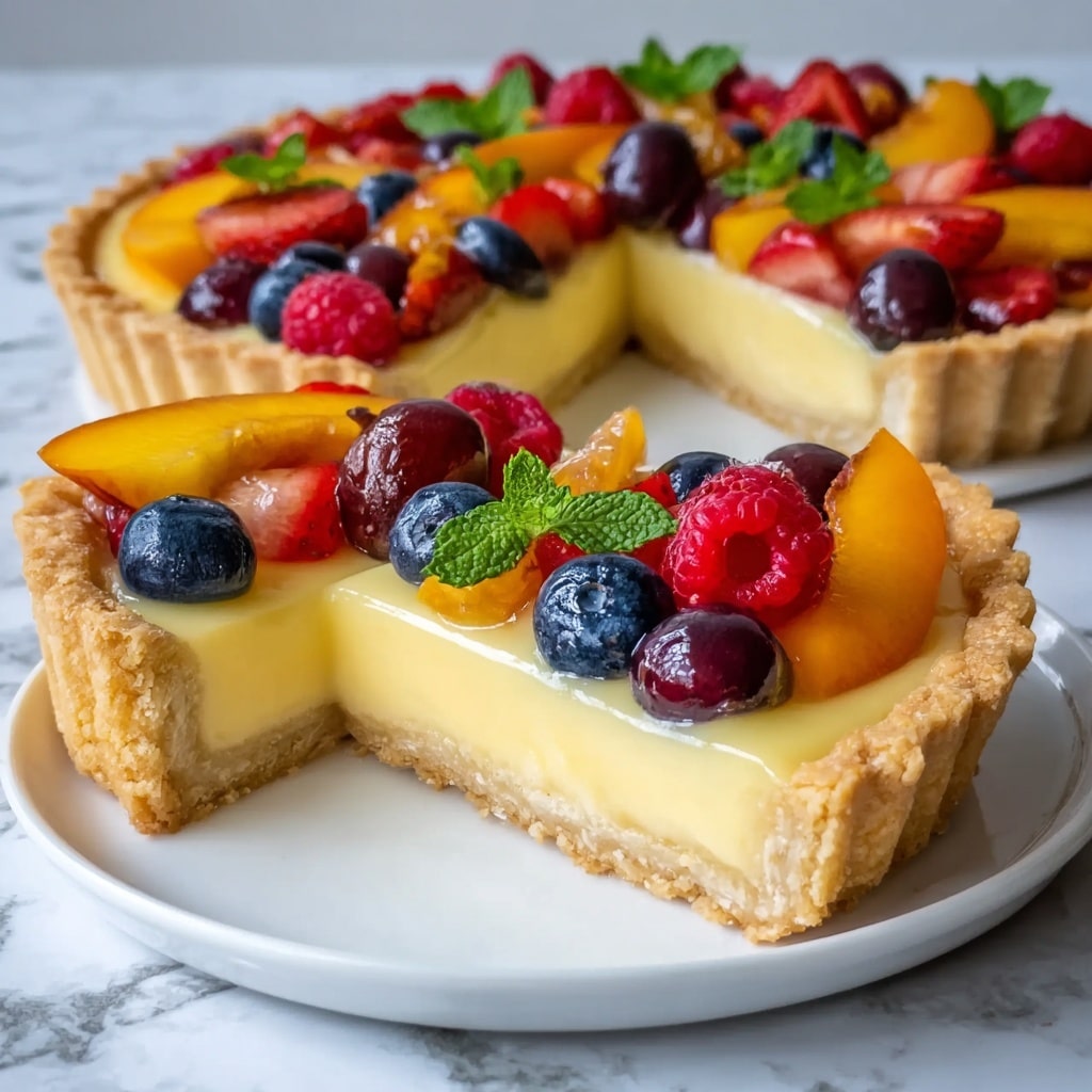 Fruit Tart with Fresh Berries and Pastry Cream Recipe - Recipe Image