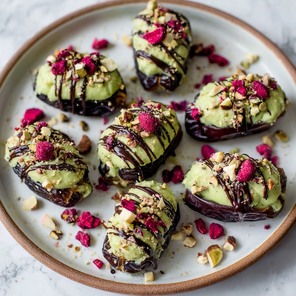 Matcha Cheesecake Stuffed Dates Recipe - Recipe Image