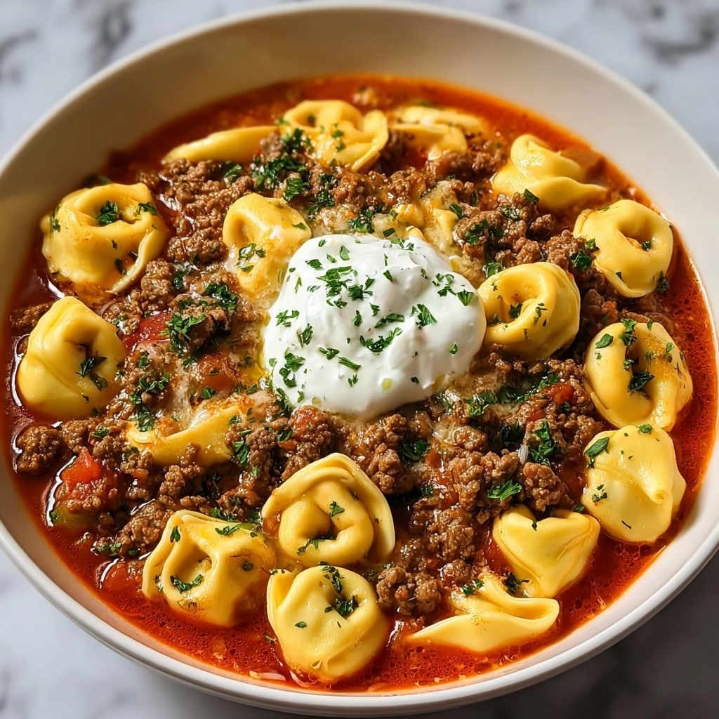 Cheesy Beef Enchiladas Tortellini Recipe - Recipe Image