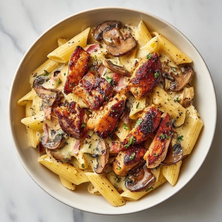 Creamy Chicken & Mushroom Pasta Recipe